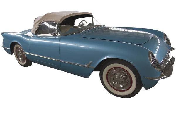 eski mavi roadster cabriolet