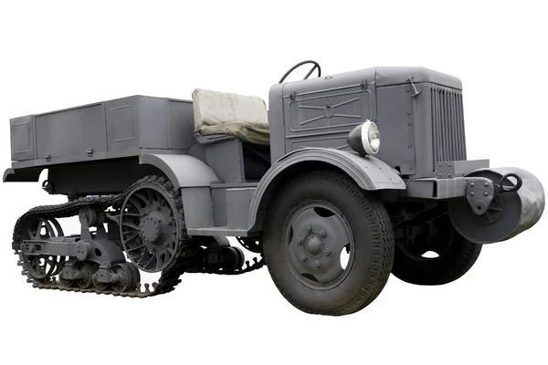 Militaire half-tracked prime mover — Stockfoto