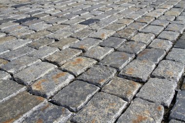 parke taşı arka planda eğik perspektif