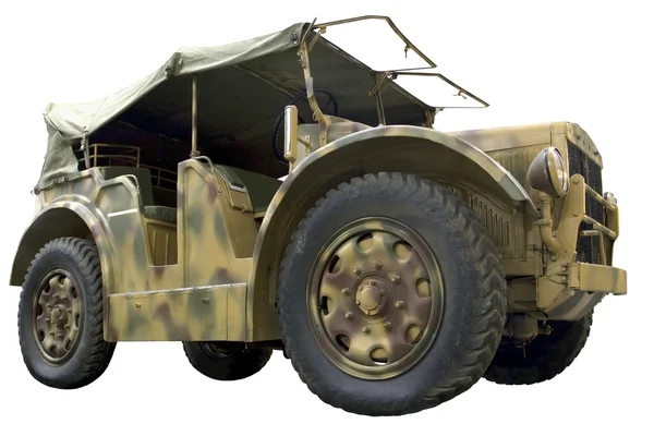 Militära hjulgående traktor — Stockfoto