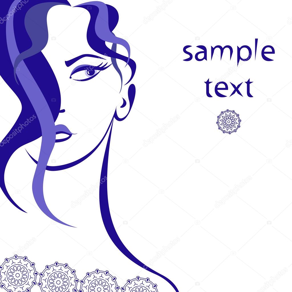 Vector girl for logo