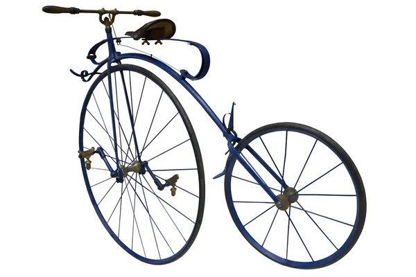 Vintage blå cykel — Stockfoto