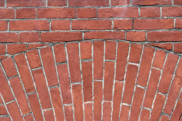 Kırmızı tuğla duvar parçası — Stok fotoğraf