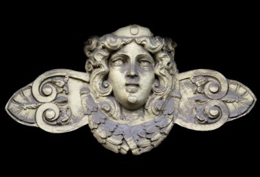 kadın başı sarı desen