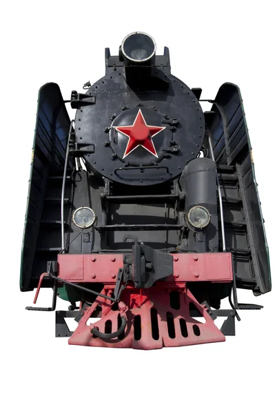 Front of the old locomotive — Stock Photo, Image