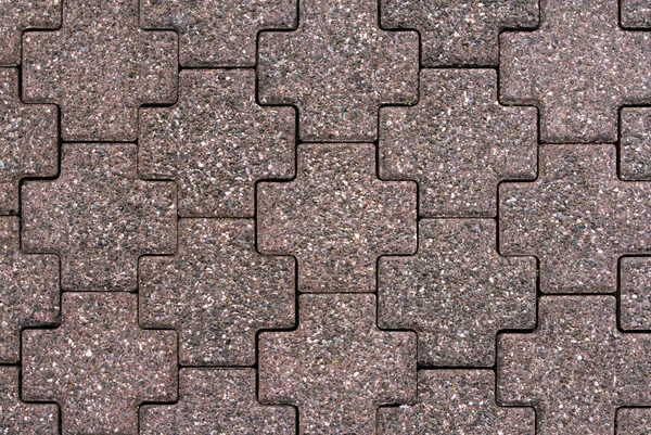 暗い赤の石畳の道 — ストック写真