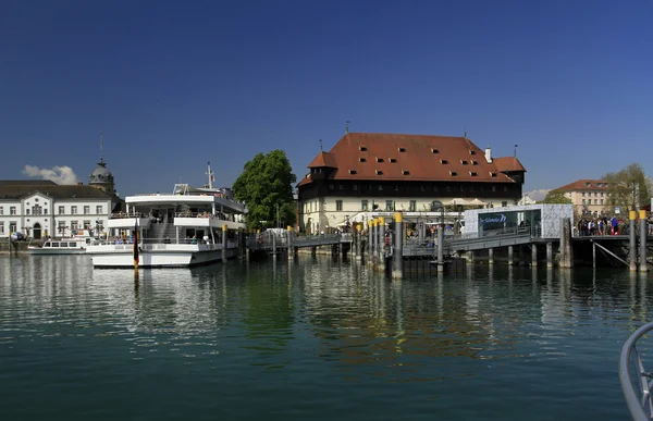 Wharf in de haven van konstanz — Stockfoto