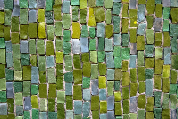 Fondo de mosaico variado en tonos verdes — Foto de Stock
