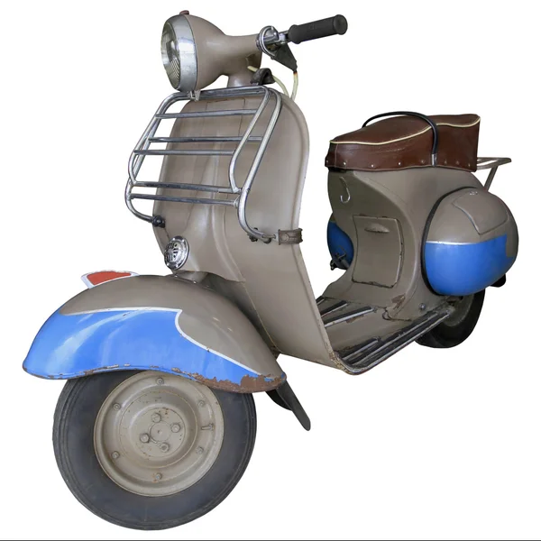 Oude licht bruin scooter — Stockfoto