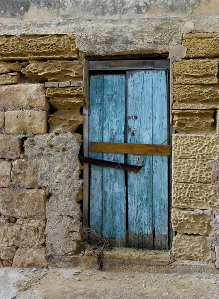 Exterior,Old door fragment, old door texture view, abstract scene, nobody at home, weathered door, close door in bright wall background, colourful door, old object, destruction — Stock Photo, Image