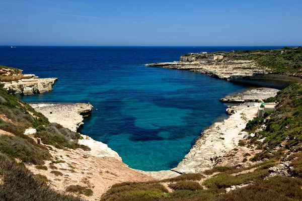 Delimara Bay på Malta – stockfoto