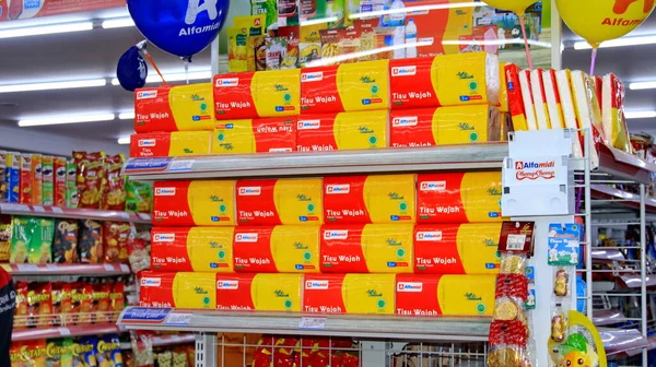 Huishoudelijke Artikelen Levensmiddelen Dranken Supermarkten — Stockfoto