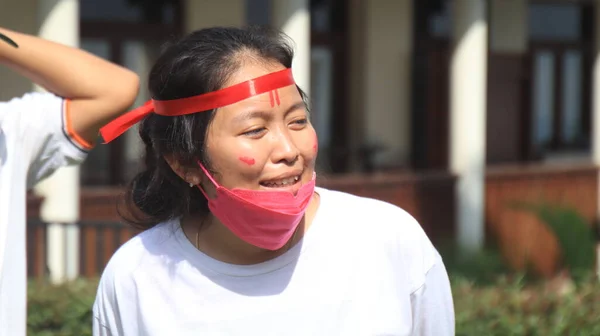 Groep Mensen Die Samen Spelen Speelplaats Salatiga Indonesië December 2021 — Stockfoto