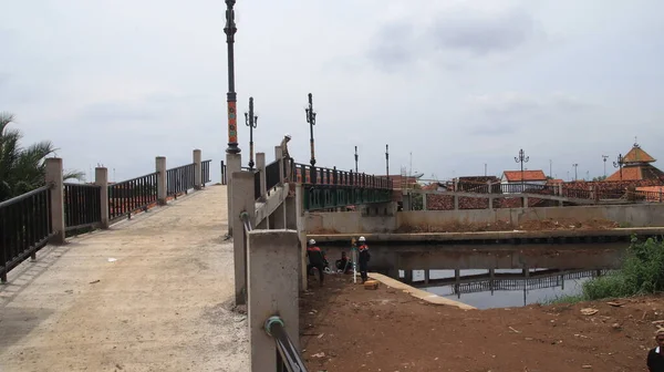 Road Bridge Construction Project Pekalongan Indonesia March 2022 — Stock Photo, Image