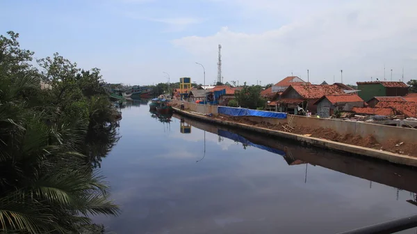 Väg Och Brobyggnadsprojekt Pekalongan Indonesien Mars 2022 — Stockfoto