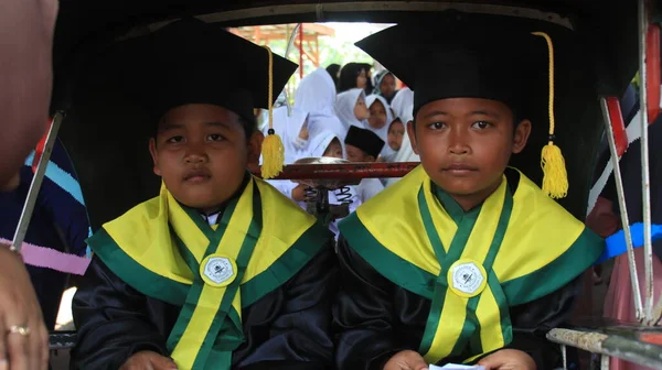 Dokumentationsfoto Parade Der Studenten Des Koran Education Park Taman Pendidikan — Stockfoto