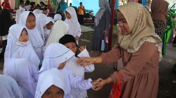 Dokumentation Foto Parad Koranen Education Park Studenter Taman Pendidikan Quran — Stockfoto