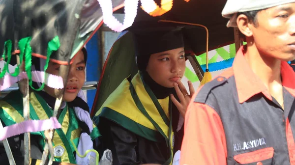 Dokumentation Foto Parad Koranen Education Park Studenter Taman Pendidikan Quran — Stockfoto