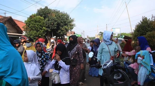 Documentazione Foto Sfilata Studenti Del Corano Education Park Taman Pendidikan — Foto Stock