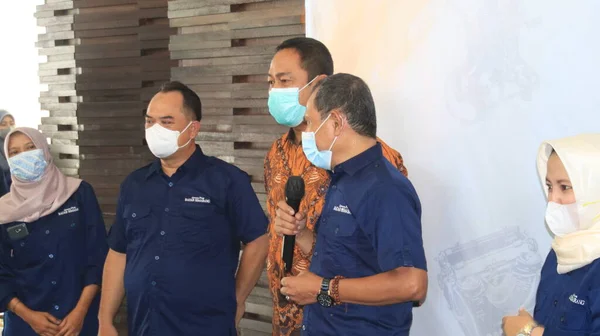 Semarang Mayor Hendrar Prihadi Semarang Jawa Środkowa Indonezja Kwietnia 2022 — Zdjęcie stockowe