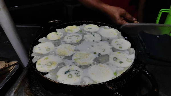 Process Cooking Takoyaki Most Popular Delicious Snack Traditional Night Market — Φωτογραφία Αρχείου