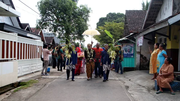 Traditional Javanese Wedding Ceremony Malang Indonesia July 2022 — Foto de Stock