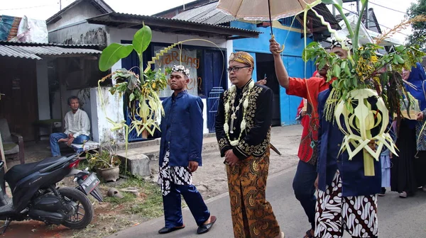 Malang Endonezya Düzenlenen Geleneksel Cava Düğün Töreni Sırasında Temmuz 2022 — Stok fotoğraf