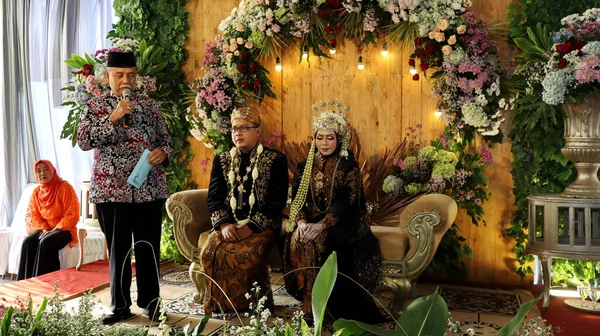 Pada Upacara Pernikahan Tradisional Jawa Malang Indonesia Pada Juli 2022 — Stok Foto