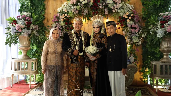 Traditional Javanese Wedding Ceremony Malang Indonesia July 2022 — Stockfoto