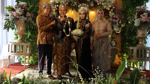 Traditional Javanese Wedding Ceremony Malang Indonesia July 2022 — Fotografia de Stock