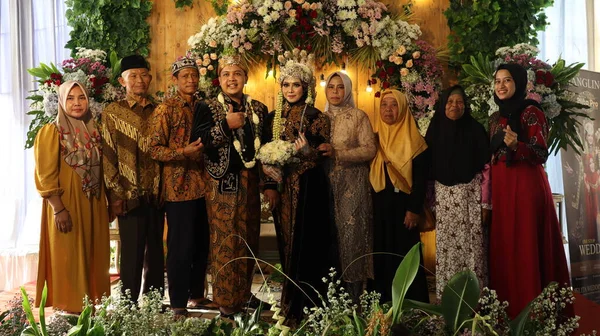 Hagyományos Jávai Esküvői Ceremónia Alatt Malang Indonéziában 2022 Július — Stock Fotó