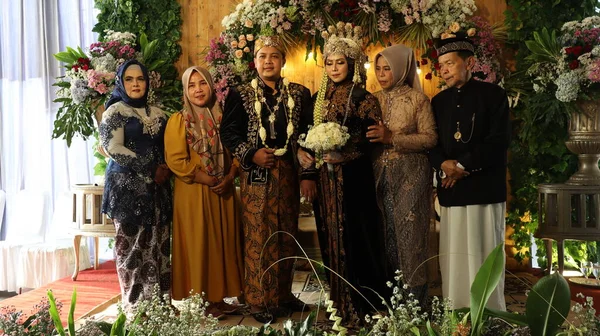 Traditional Javanese Wedding Ceremony Malang Indonesia July 2022 — Stockfoto