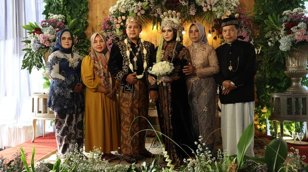 Traditional Javanese Wedding Ceremony Malang Indonesia July 2022 — Fotografia de Stock