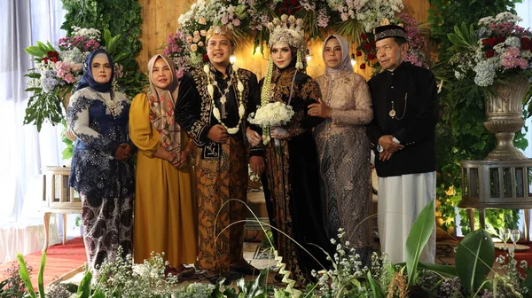 Traditional Javanese Wedding Ceremony Malang Indonesia July 2022 — Stockfoto