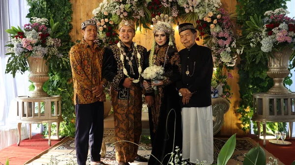 Traditional Javanese Wedding Ceremony Malang Indonesia July 2022 — Fotografia de Stock