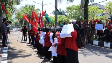 Endonezyalı Öğrenciler Artan Yakıt Fiyatını Protesto Ediyor, Pekalongan, Endonezya, 16 Eylül 2022