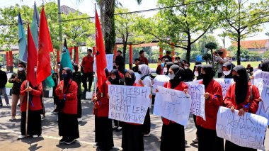 Endonezyalı Öğrenciler Artan Yakıt Fiyatını Protesto Ediyor, Pekalongan, Endonezya, 16 Eylül 2022
