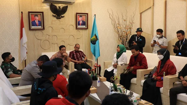 Indonesische Studenten Protestieren Gegen Steigende Heizölpreise Pekalongan Indonesien September 2022 — Stockfoto