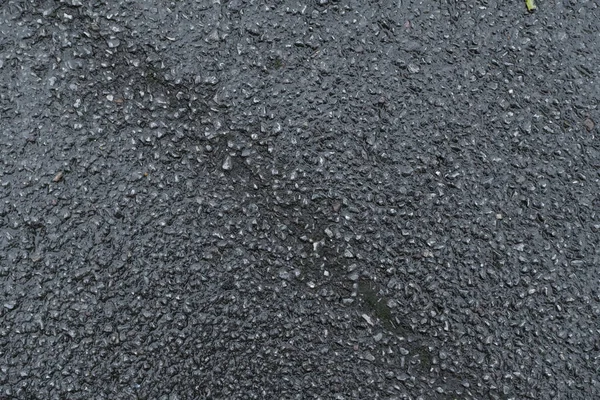 Cinza Escuro Asfalto Molhado Após Chuva Textura Papel Parede Foto — Fotografia de Stock
