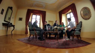 Balık göz atış bir iş toplantısı