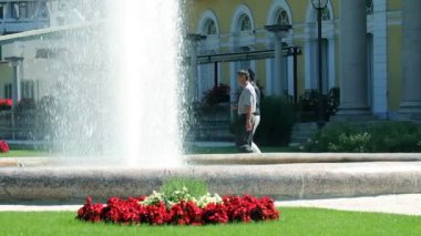 Çeşme Parkı yürüyerek birkaç çekim