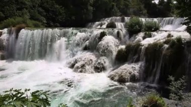 atış şelale krka nehir-Hırvatistan
