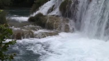atış şelale krka nehir-Hırvatistan
