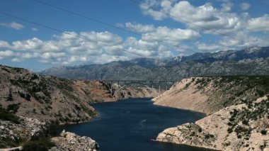 split yakınındaki sahil panoramik çekim