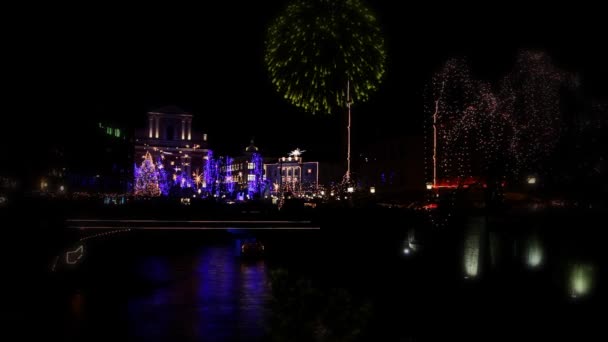 Ljubljana decorada — Vídeo de Stock