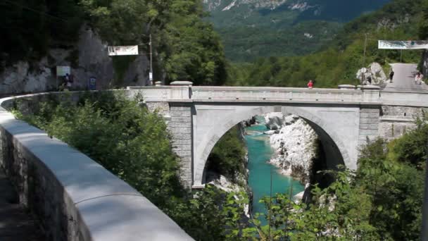 Ponte sul fiume — Video Stock