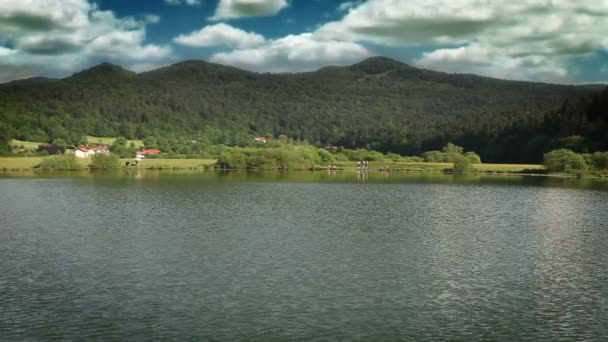 Hermosa naturaleza en Eslovenia — Vídeo de stock