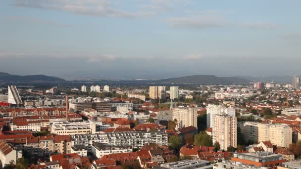 Ljubljana från himlen — Stockvideo