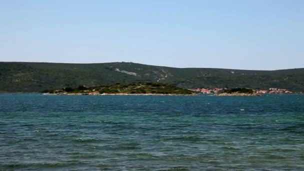 Adriyatik kıyısı panoramik çekim — Stok video