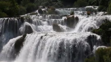 atış şelale krka nehir-Hırvatistan